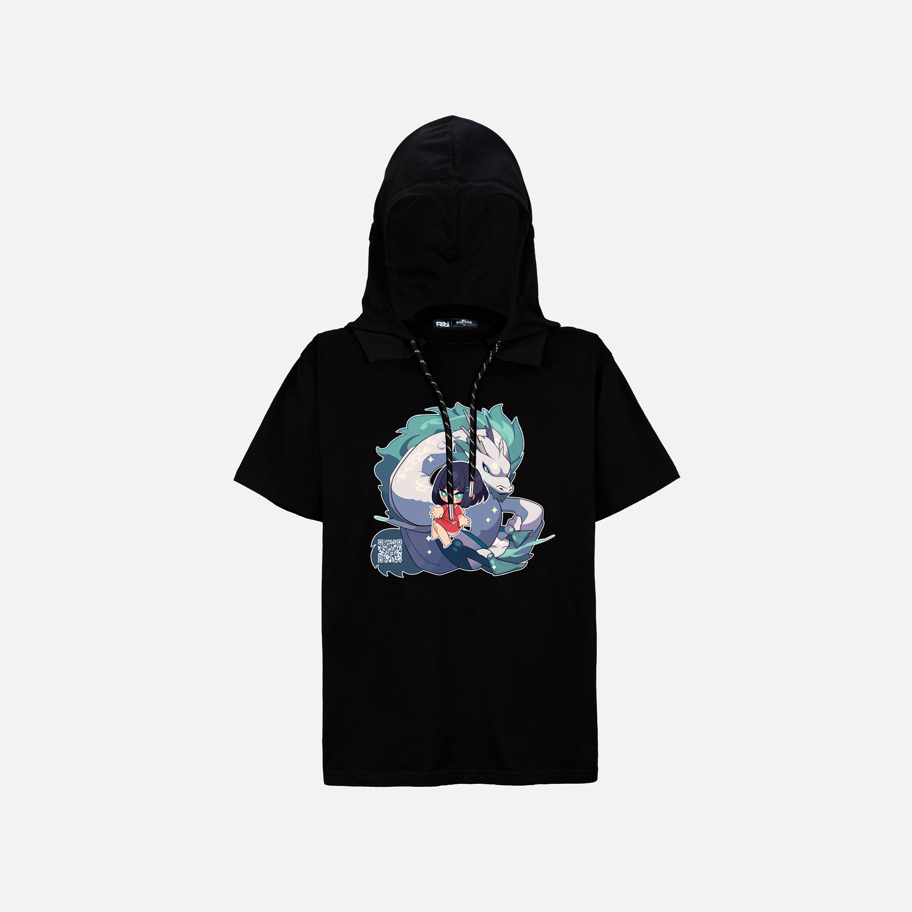Áo Hoodie Tay Ngắn Oversize Spirited Away Fanart