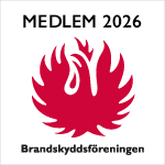 Brandskyddsföreningens certifikat som indikerar medlem 2026