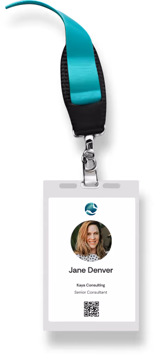 Illustration eines Event-Badges.