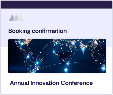 Example of an email template withing Oniva.