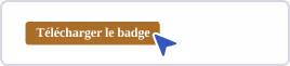 Bouton « Télécharger le badge » issu d'une communication Oniva