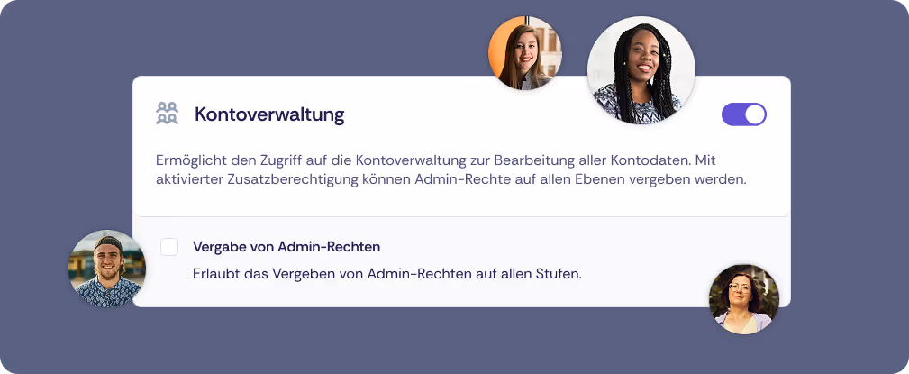 Konfiguration von Kontoverwaltung in Oniva