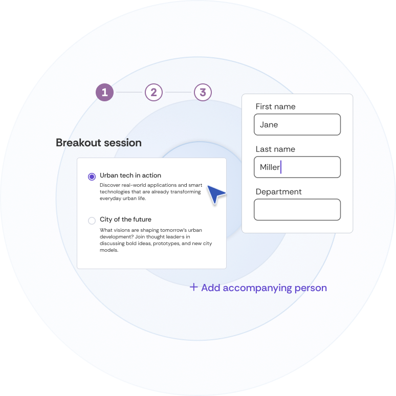 Different booking logics before an event picture.