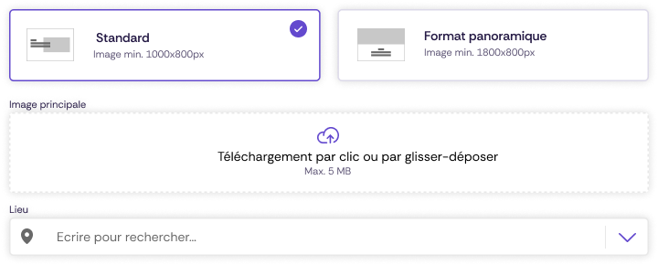Capture d'écran de la modification des événements dans Oniva.