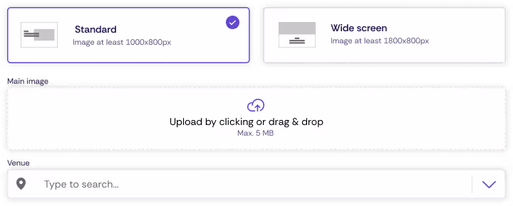 Screenshot of editing events in Oniva.