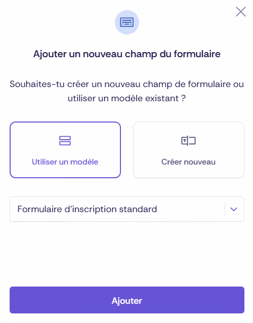 Modèles de formulaire