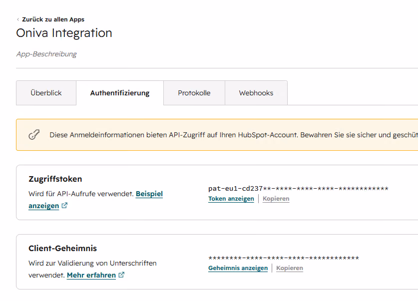 Private Apps in HubSpot