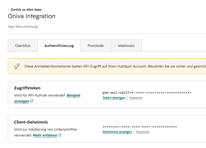 Private Apps in HubSpot