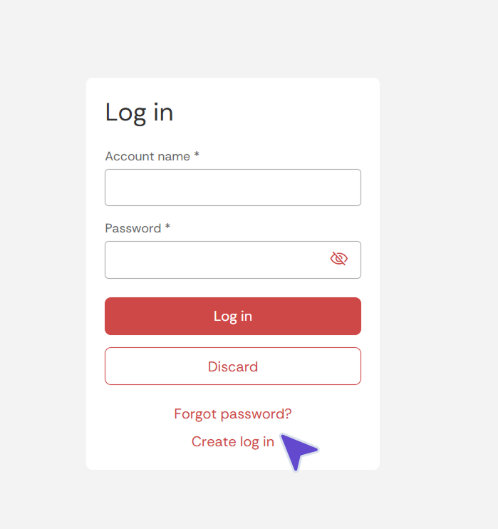 Create an account in the portal.