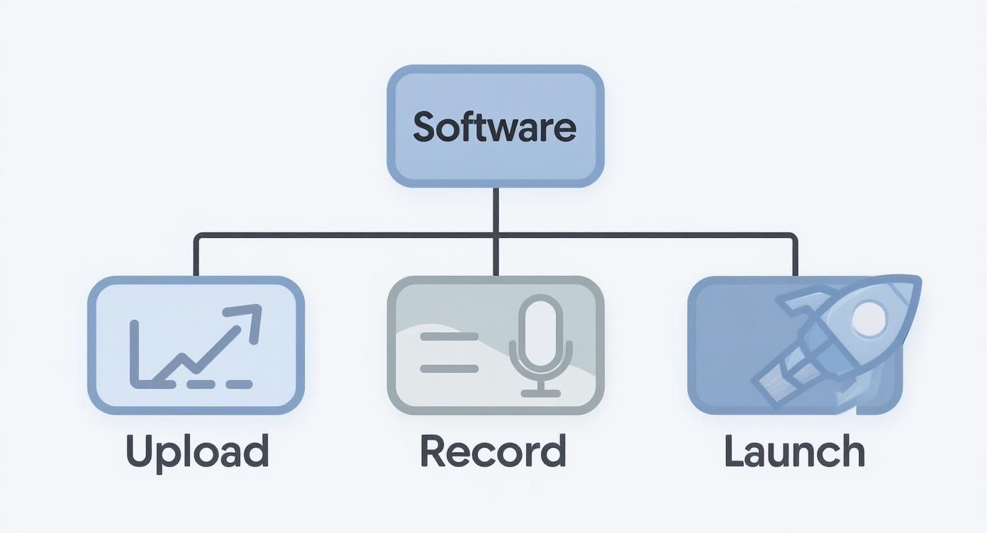 Infographic about voice broadcasting software