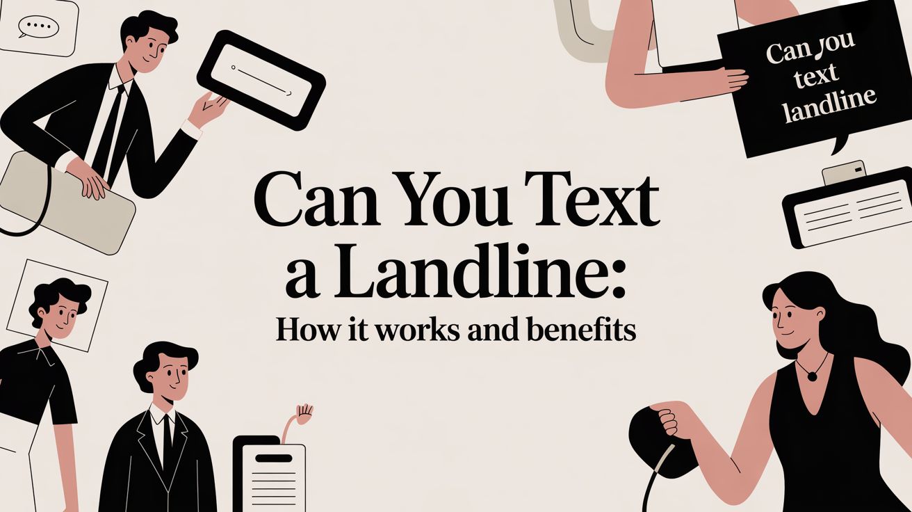 Can You Text a Landline: How It Works and Benefits
