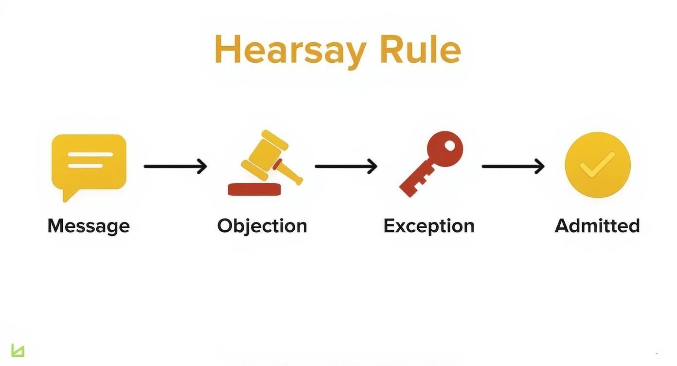 Infographic about are text messages admissible in court