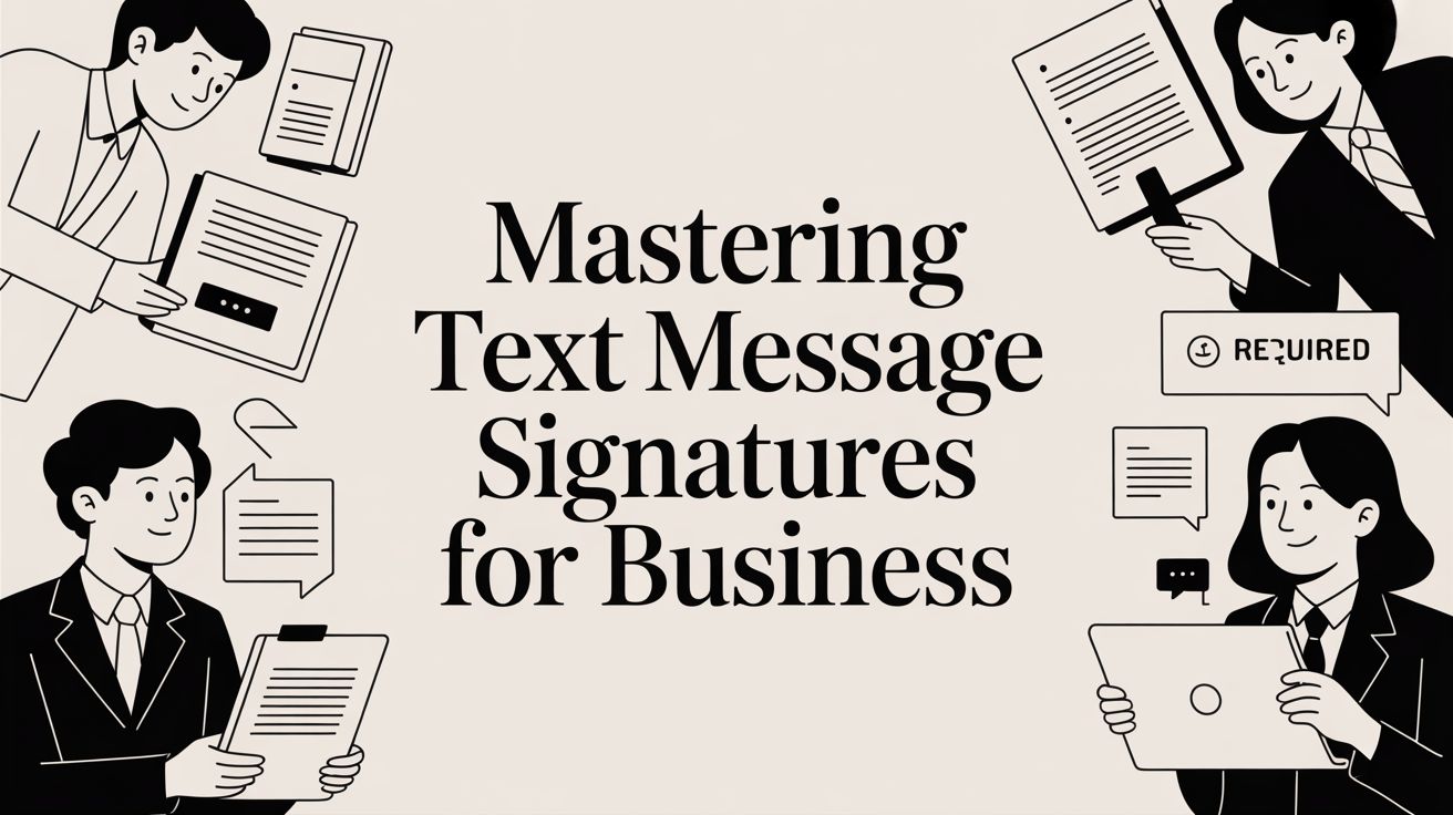 Mastering Text Message Signatures for Business
