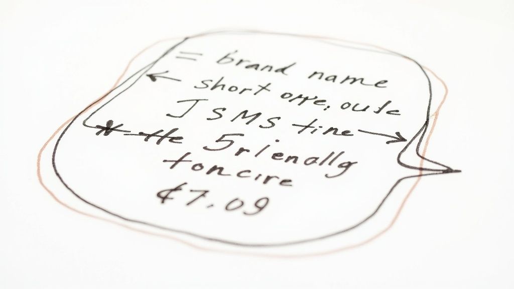 A person’s hands crafting a message on a smartphone, symbolizing the creation of a perfect text message signature.