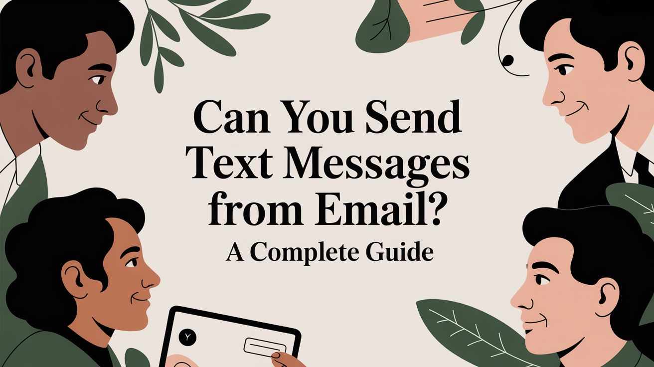 Can You Send Text Messages From Email? A Complete Guide