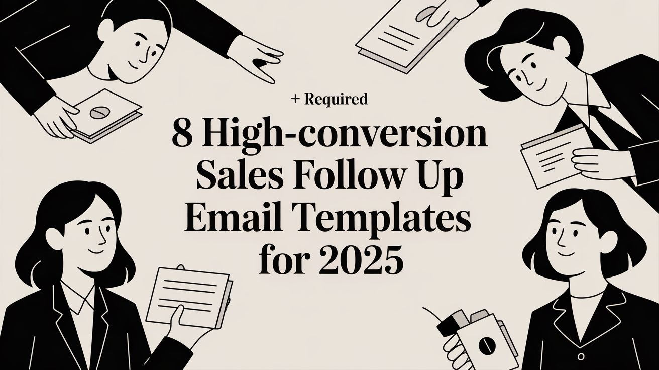 8 High-Conversion Sales Follow Up Email Templates for 2025