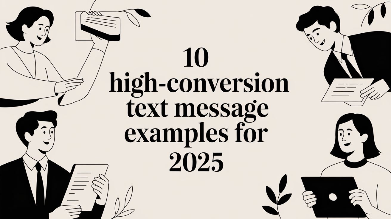 10 High-Conversion Text Message Examples for 2025