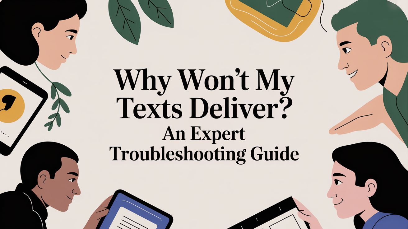 Why Won't My Texts Deliver? An Expert Troubleshooting Guide