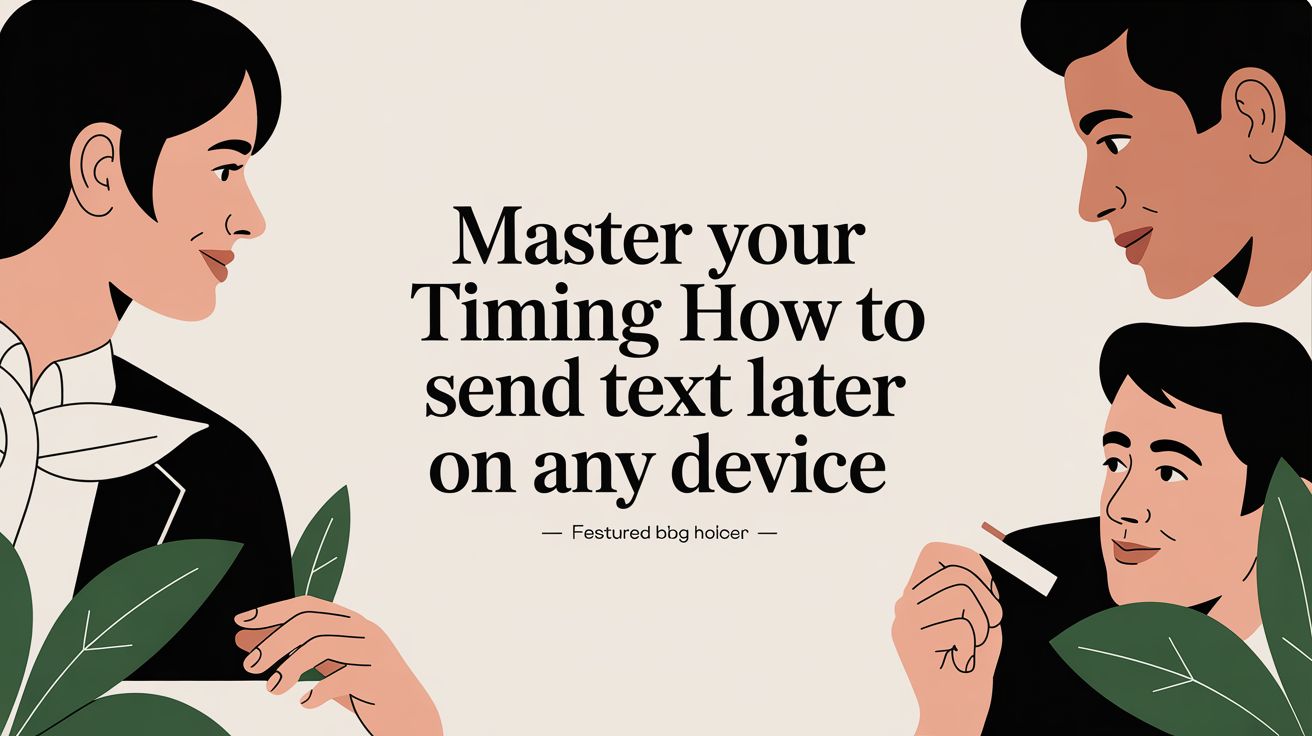 Master Your Timing How to Send Text Later on Any Device