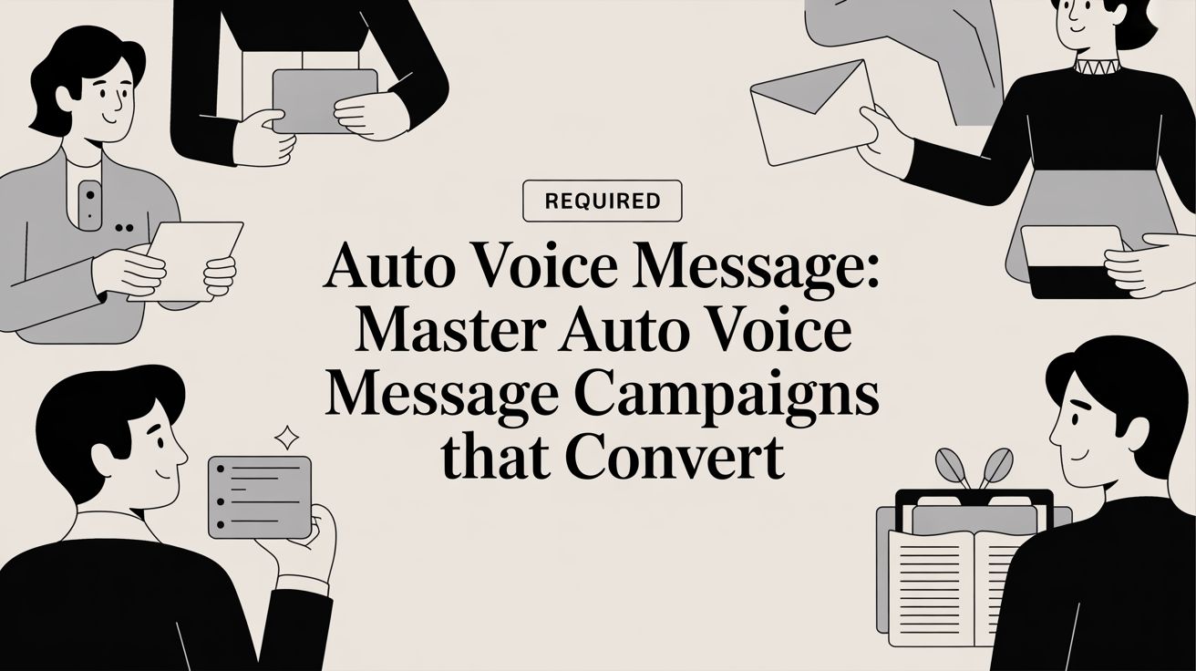 Auto Voice Message: Master Auto Voice Message Campaigns That Convert