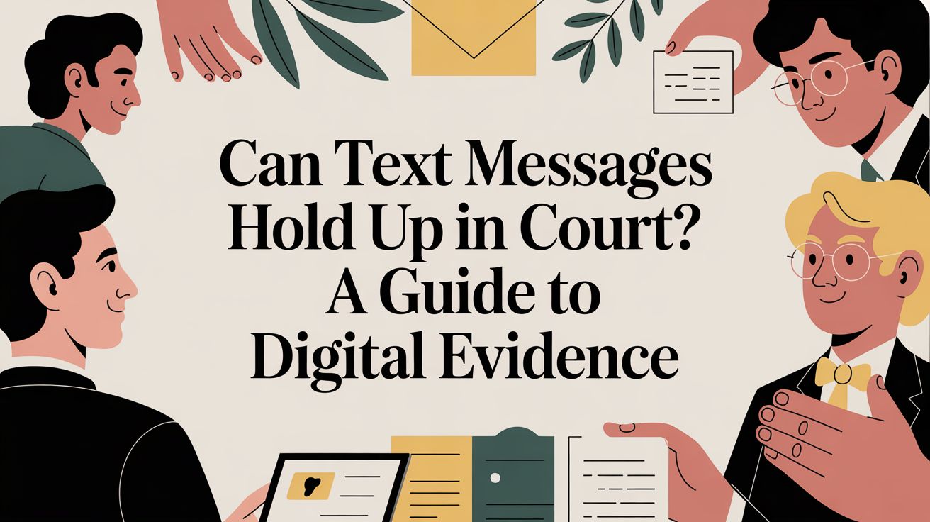 Can Text Messages Hold Up in Court? A Guide to Digital Evidence