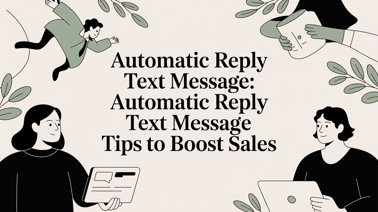 Automatic Reply Text Message: automatic reply text message tips to boost sales