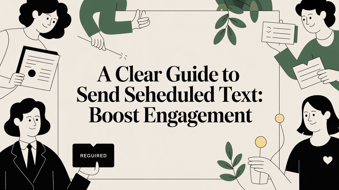A Clear Guide to send scheduled text: Boost Engagement