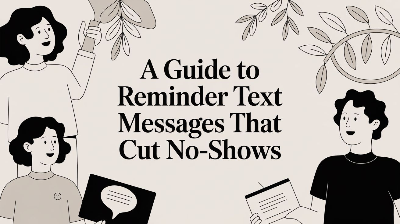 A Guide to Reminder Text Messages That Cut No-Shows