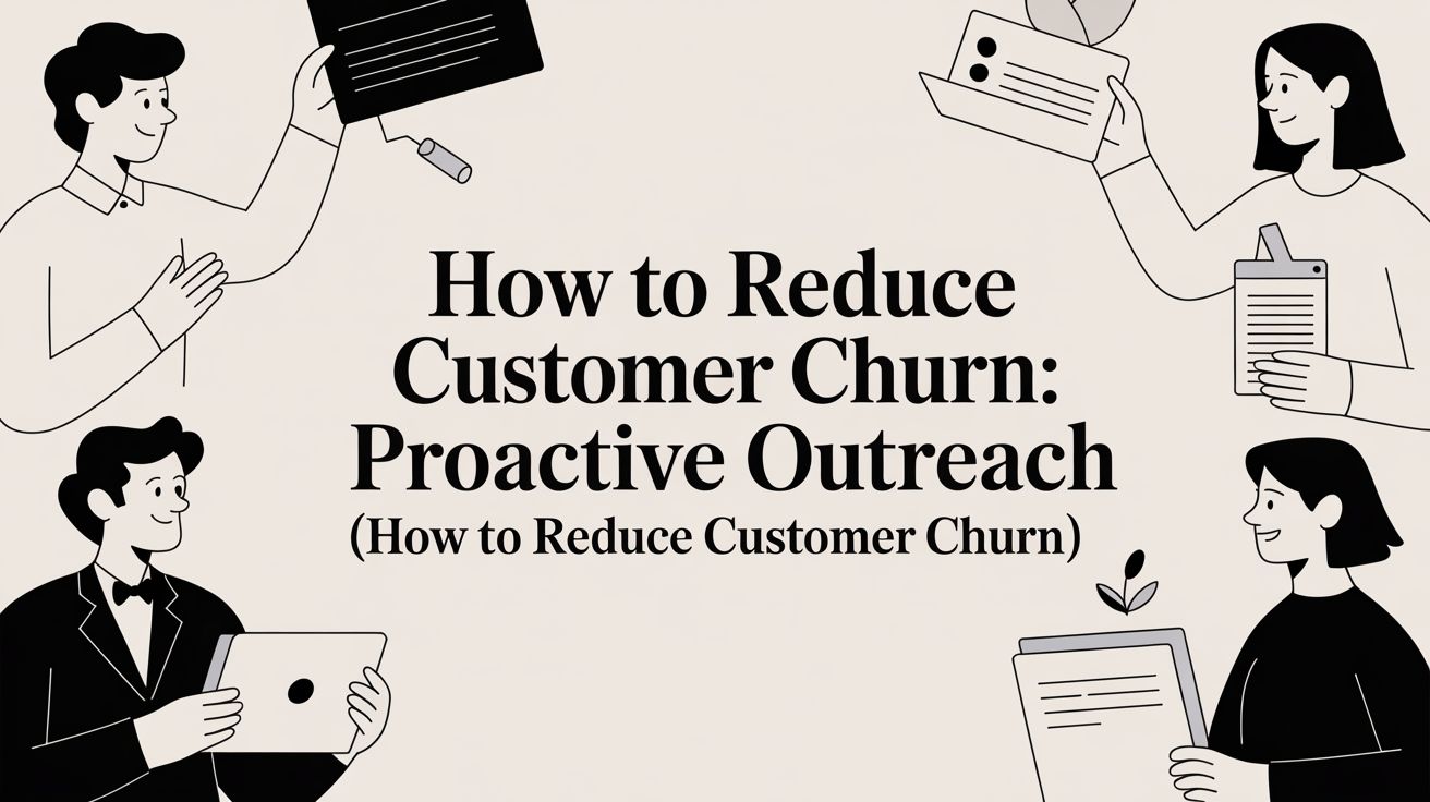 How to Reduce Customer Churn: Proactive Outreach