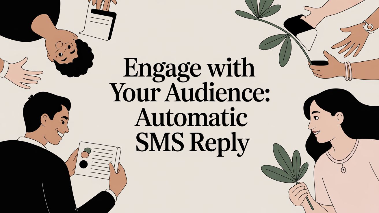 Engage with Your Audience: automatic sms reply