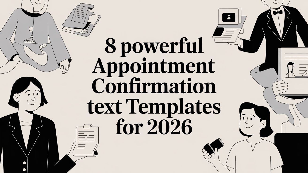8 Powerful Appointment Confirmation Text Templates for 2026