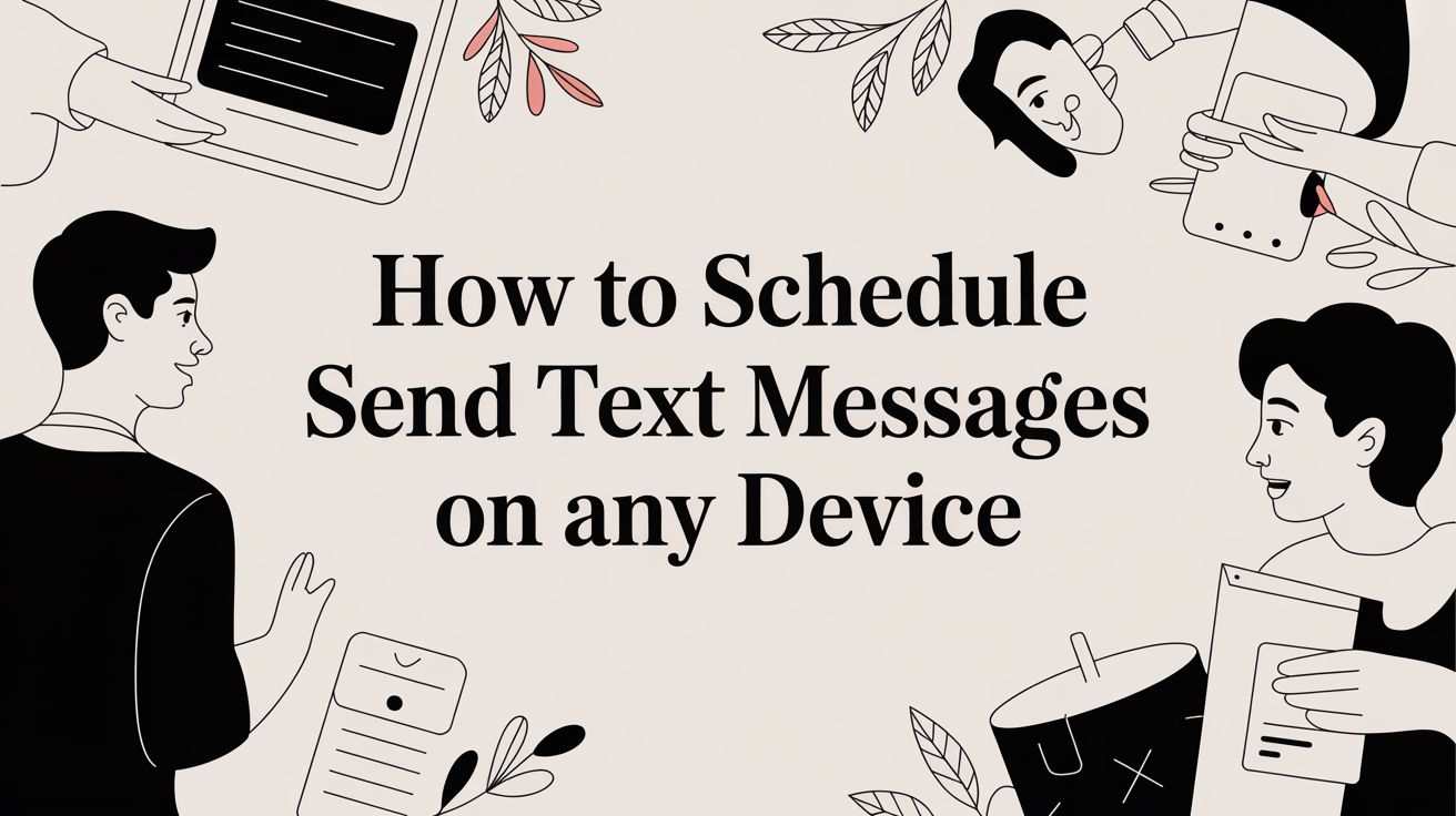 How to Schedule Send Text Messages on Any Device