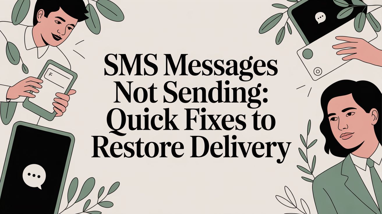 Sms messages not sending: Quick Fixes to Restore Delivery