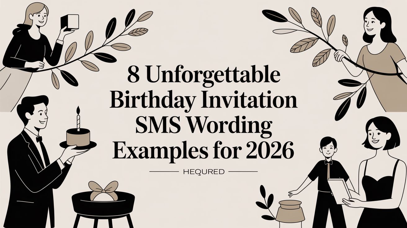 8 Unforgettable Birthday Invitation SMS Wording Examples for 2026
