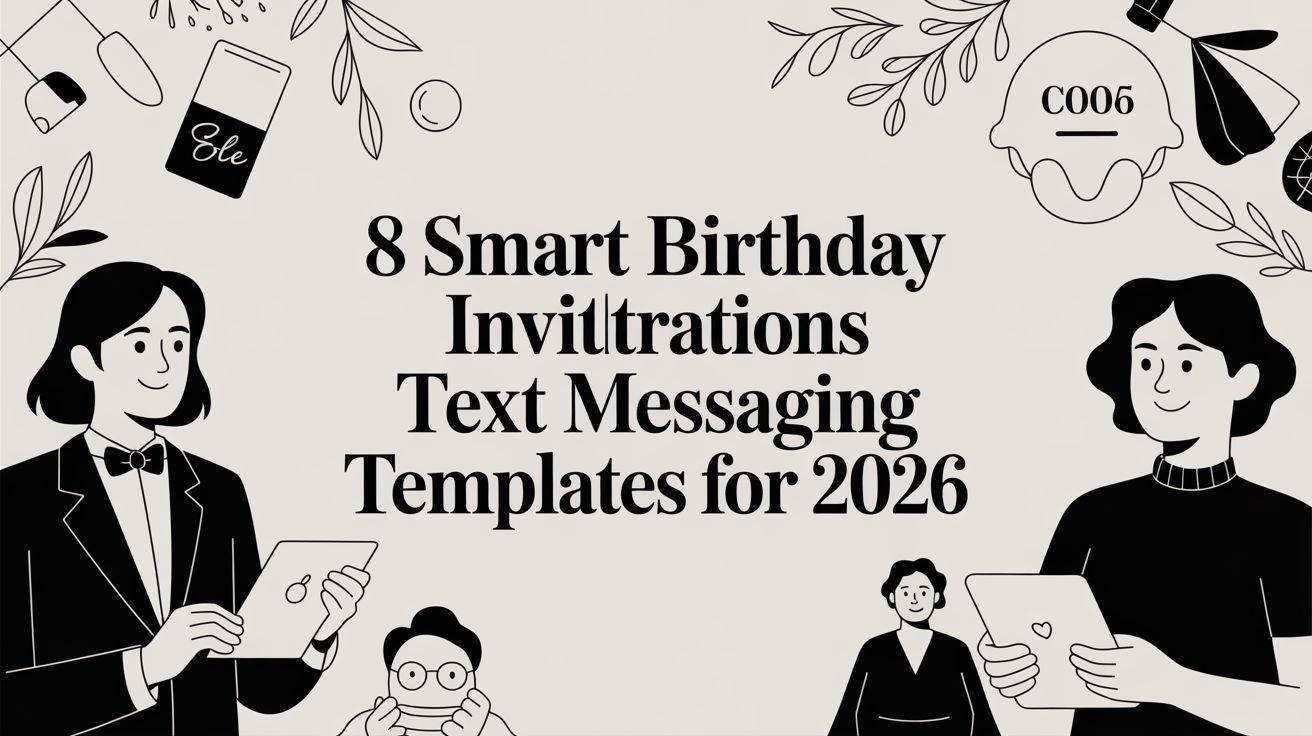 8 Smart Birthday Invitations Text Messaging Templates for 2026