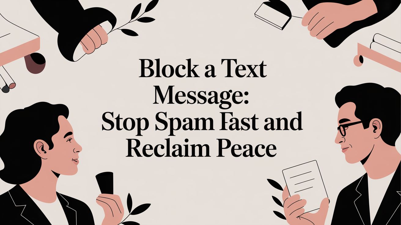 Block a text message: Stop spam fast and reclaim peace