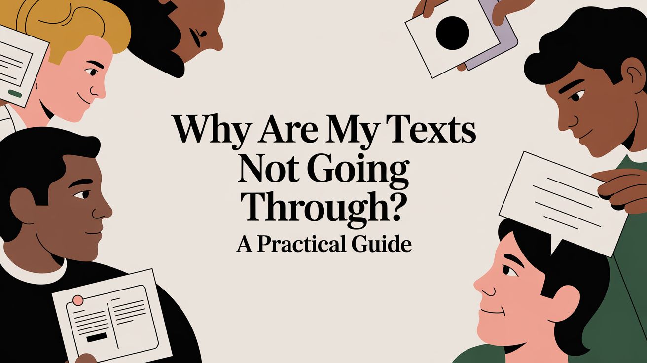 Why Are My Texts Not Going Through? A Practical Guide