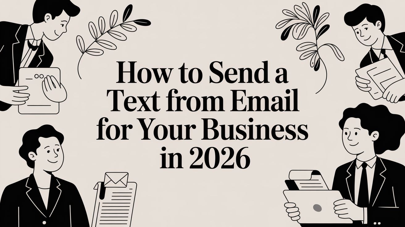 How to Send a Text From Email for Your Business in 2026