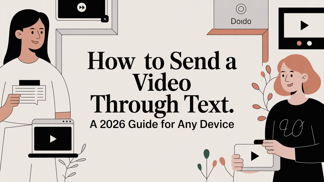How to Send a Video Through Text: A 2026 Guide for Any Device