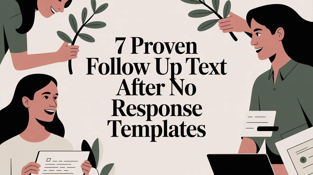 7 Proven Follow Up Text After No Response Templates