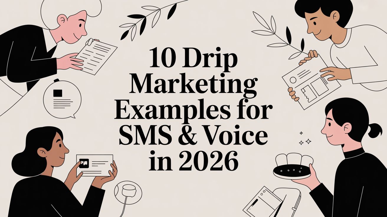 10 Drip Marketing Examples for SMS & Voice in 2026