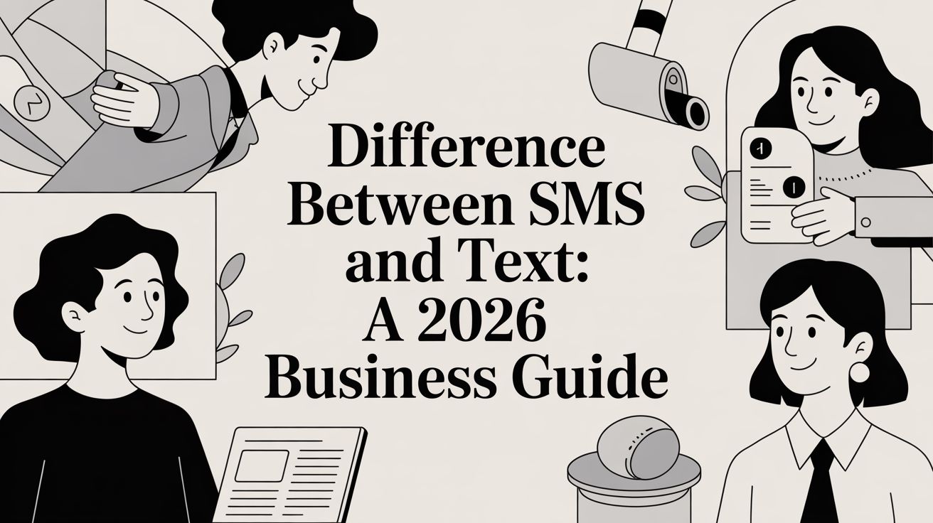 Difference Between SMS and Text: A 2026 Business Guide