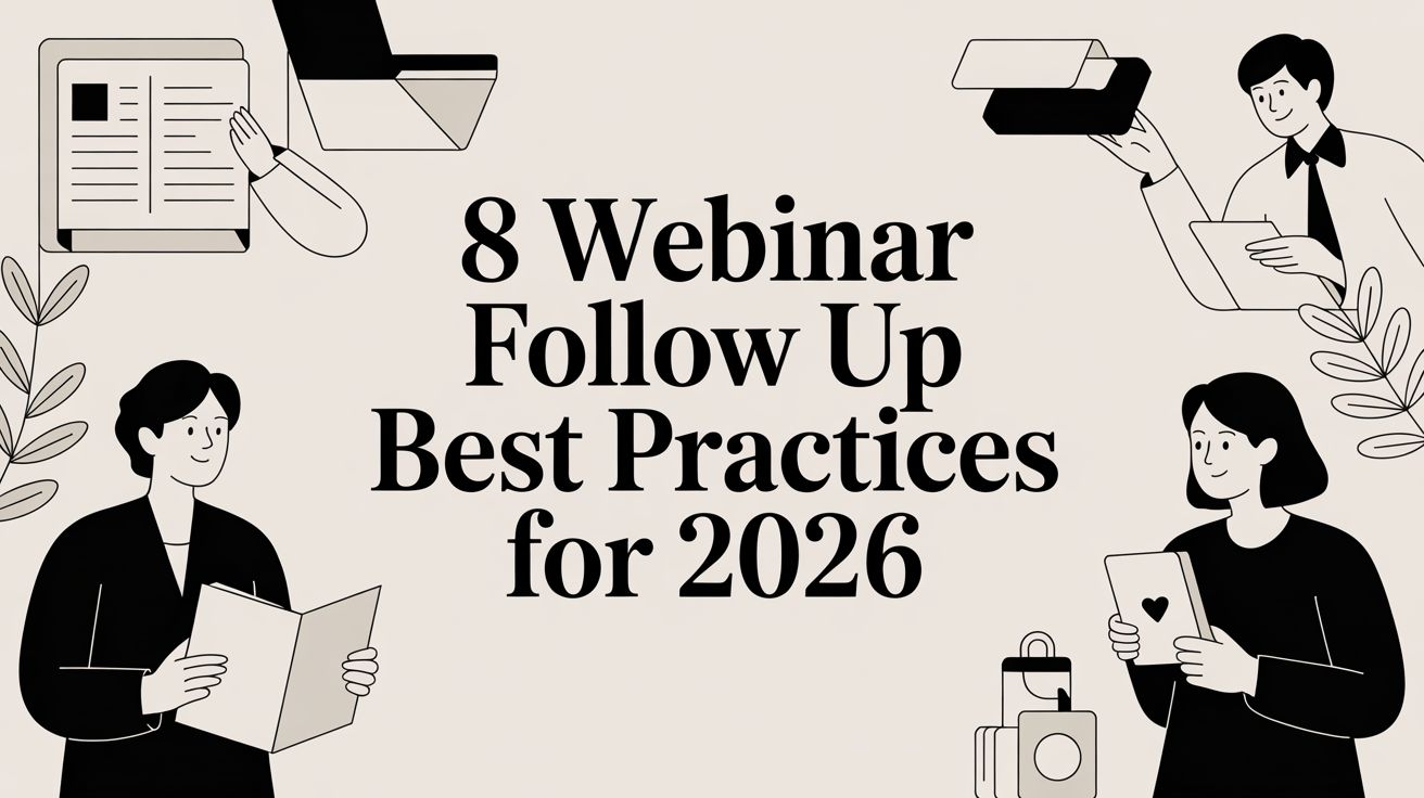 8 Webinar Follow Up Best Practices for 2026