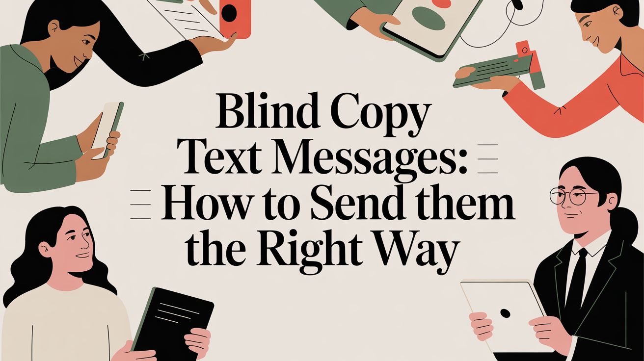 Blind Copy Text Messages: How to Send Them the Right Way