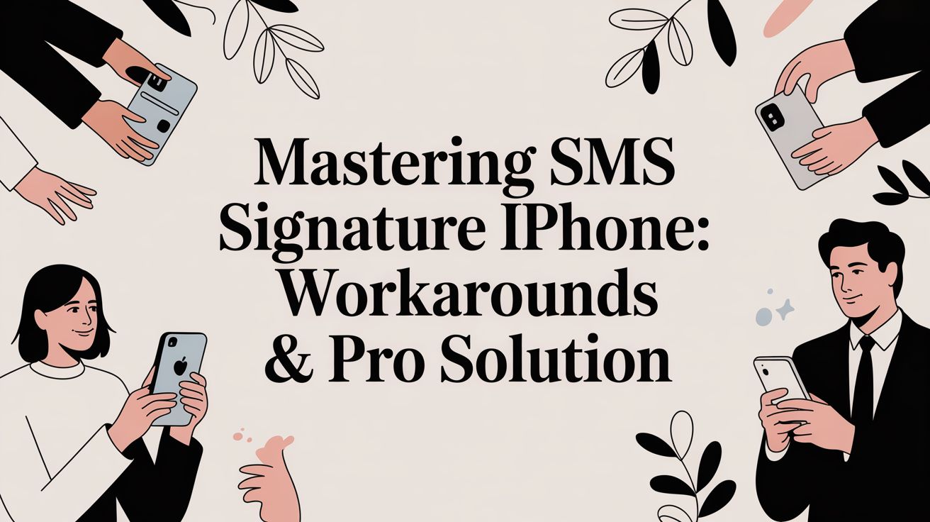 Mastering sms signature iphone: Workarounds & Pro Solution