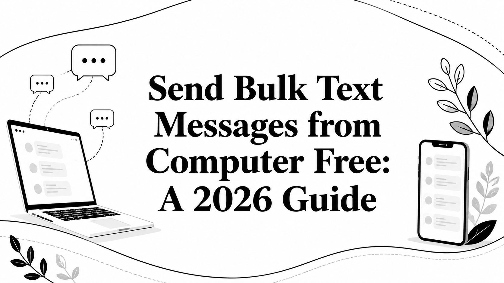 Send Bulk Text Messages from Computer Free: A 2026 Guide