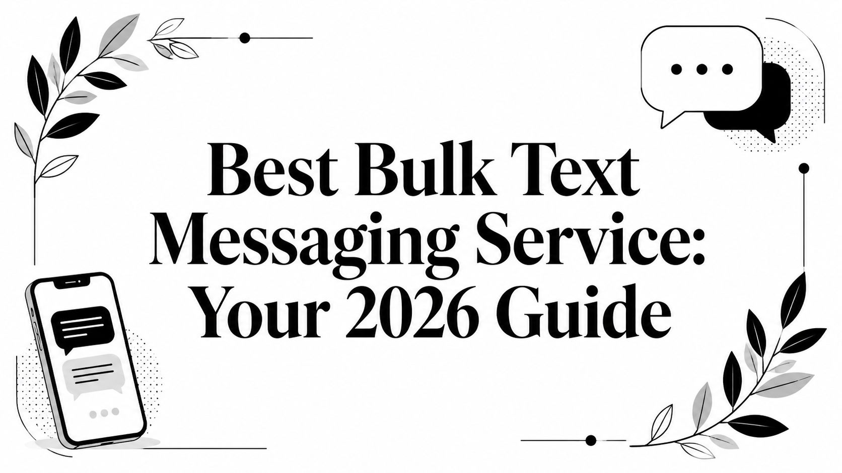 Best Bulk Text Messaging Service: Your 2026 Guide