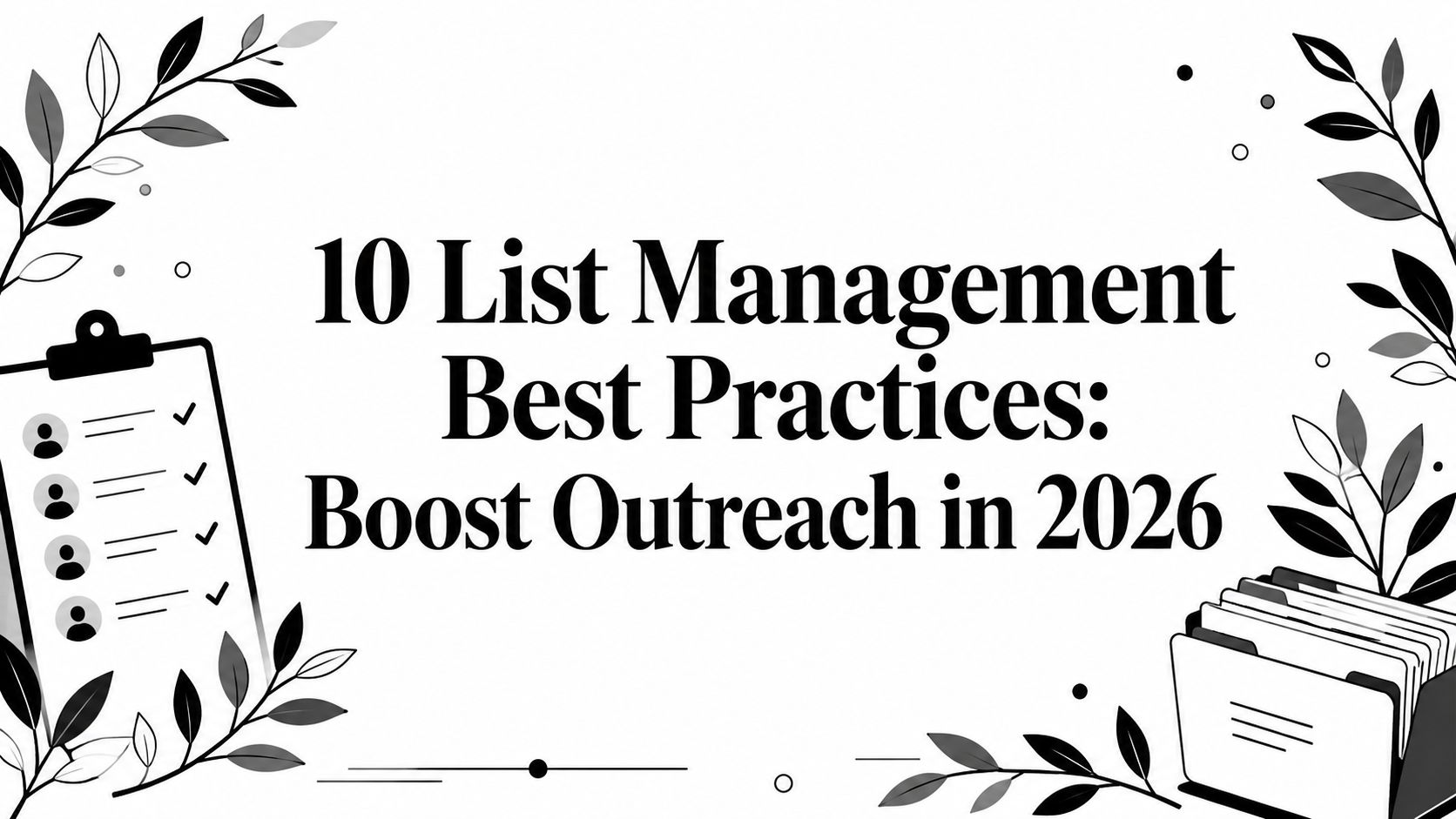 10 List Management Best Practices: Boost Outreach in 2026