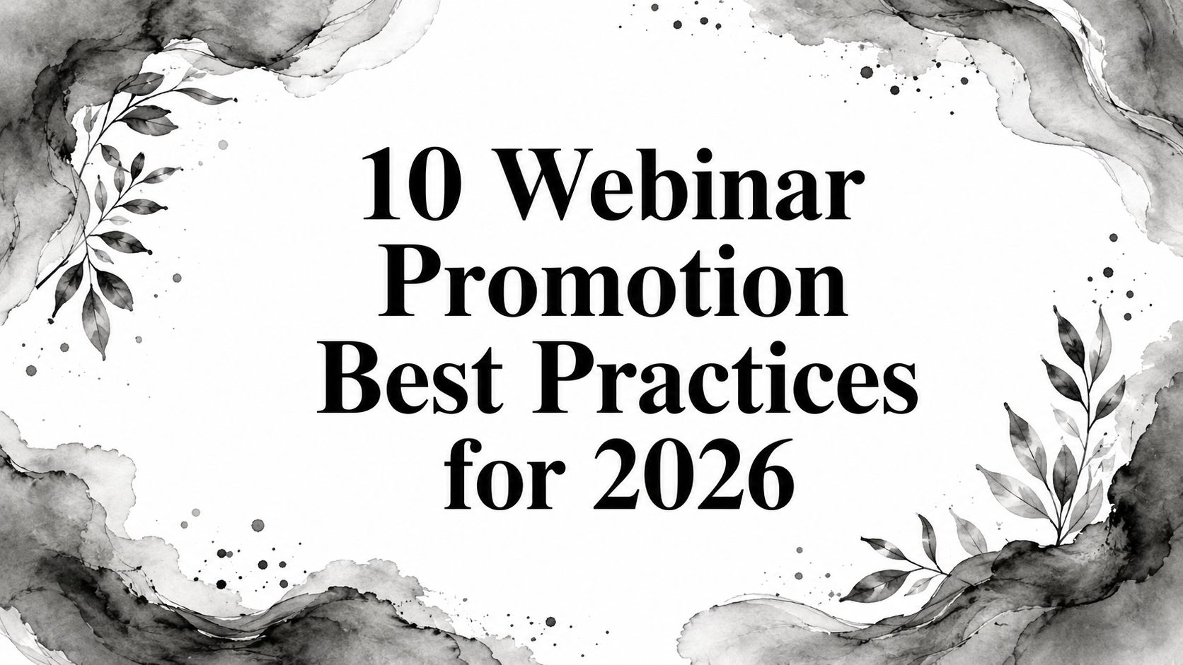10 Webinar Promotion Best Practices for 2026