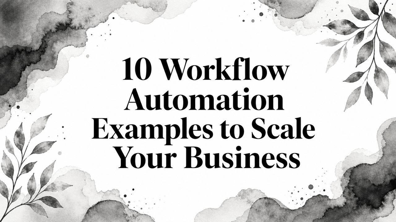 10 Workflow Automation Examples to Scale Your Business